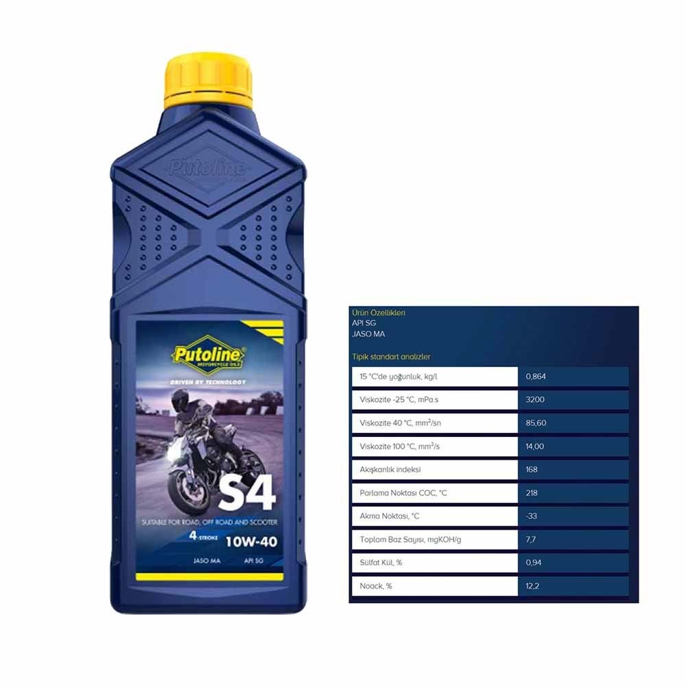 YAG 4T 1LT.10W-40 S4 Putoline