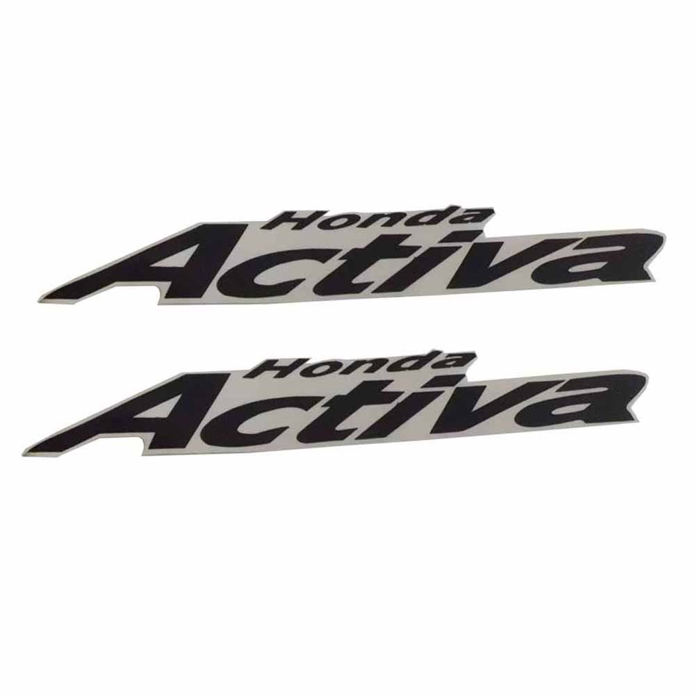 ACTiVA100 Sele ALTI Yan Grenaj Stiker TAKIMI SiYAH