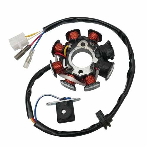 1-STATOR 8 (6 SARGI 2 BOBiN) 4 KABLOLU