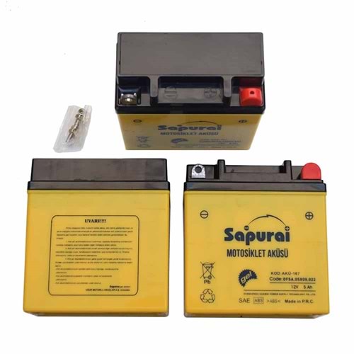 AKU 12V 5A (12N5L-BS)(Dik)(119X60X129)1.8KG Sapurai